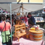 Marktstände beim Käsemarkt in Alkmaar